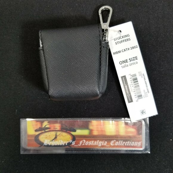 NEW Black Studded Flower Phone Sticker Pocket Wallet w/ Air Pod Case - Picture 6 of 6